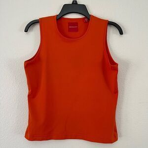 Isda & Co Orange Sleeveless Blouse Size Medium